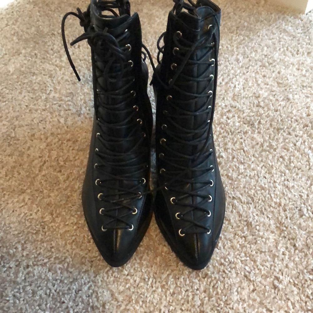 NEVER WORN NastyGal Corset Booties